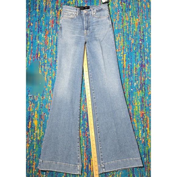 NWT 7 For All Mankind Modern Dojo Luxe Vintage Oceanstone Womens 28 x 34 - Picture 2 of 9